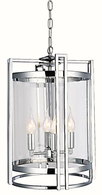 Davis 3/4/6/ 8Lt Ceiling Light- Chrome/ Antique Brass Finish - Image 6