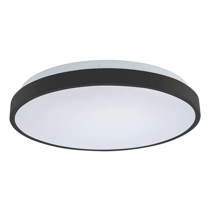 LED Bathroom Flush Ceiling Light IP44 - Black/White/Gold - Image 2