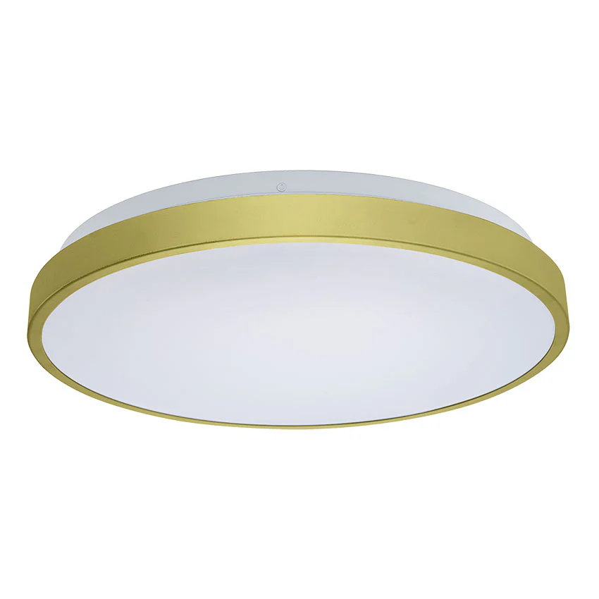 LED Bathroom Flush Ceiling Light IP44 - Black/White/Gold - Image 3