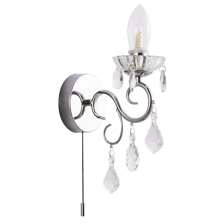 Russo 1Lt Bathroom Wall Lights IP44 - Image 2