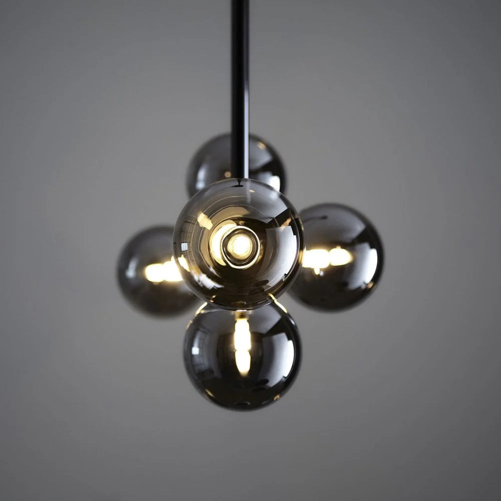 Gallant 5 Light Island Pendant - Black Chrome/Satin Brass - Image 4