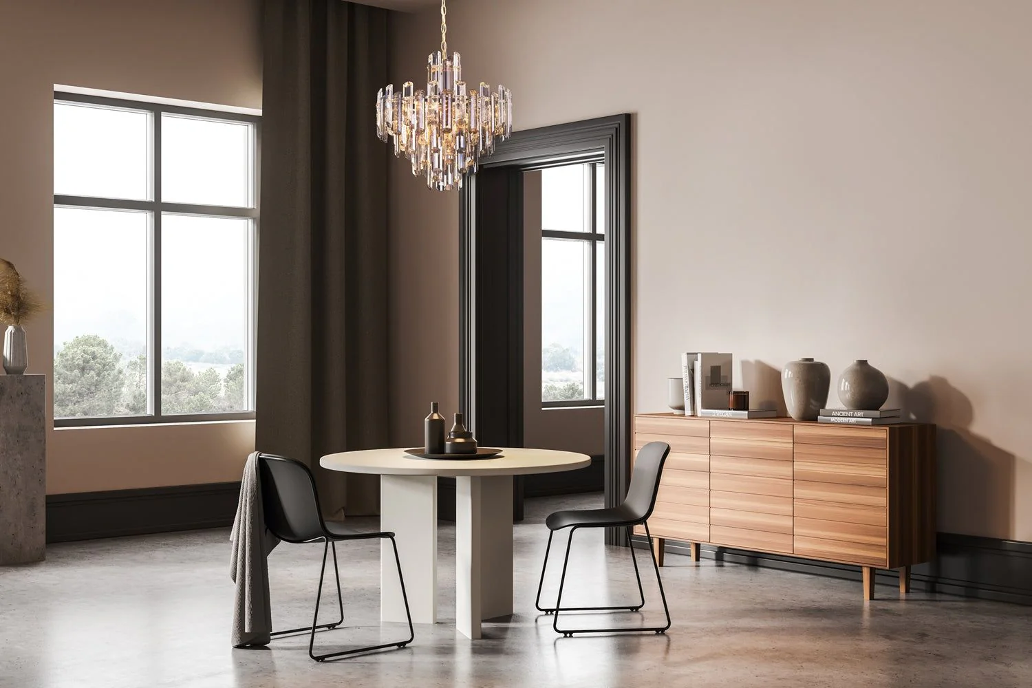 Flare 6/8Lt Crystal Centre Lights - Gold Finish IP20 - Image 6
