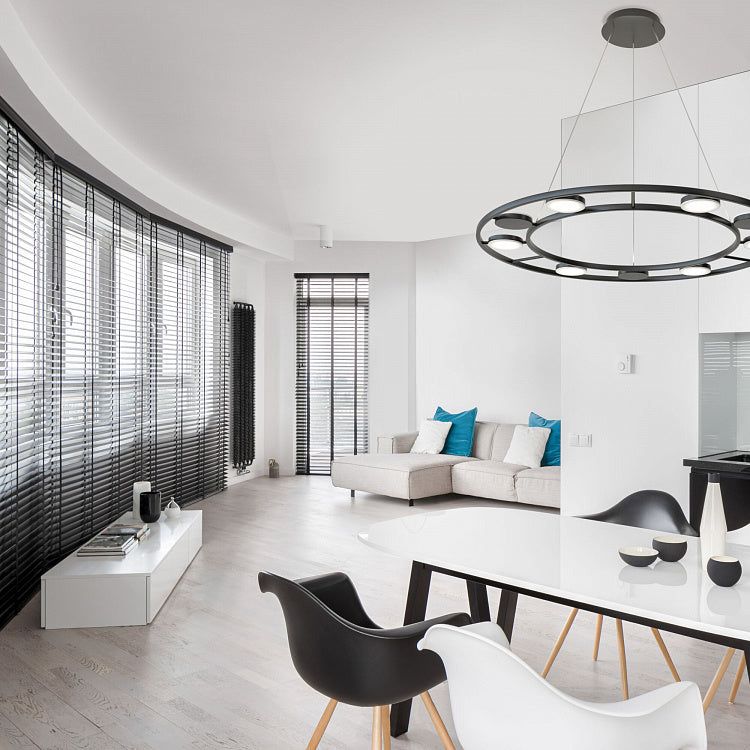 Fad 9Lt Pendant Lamp - Matt Black - Image 3