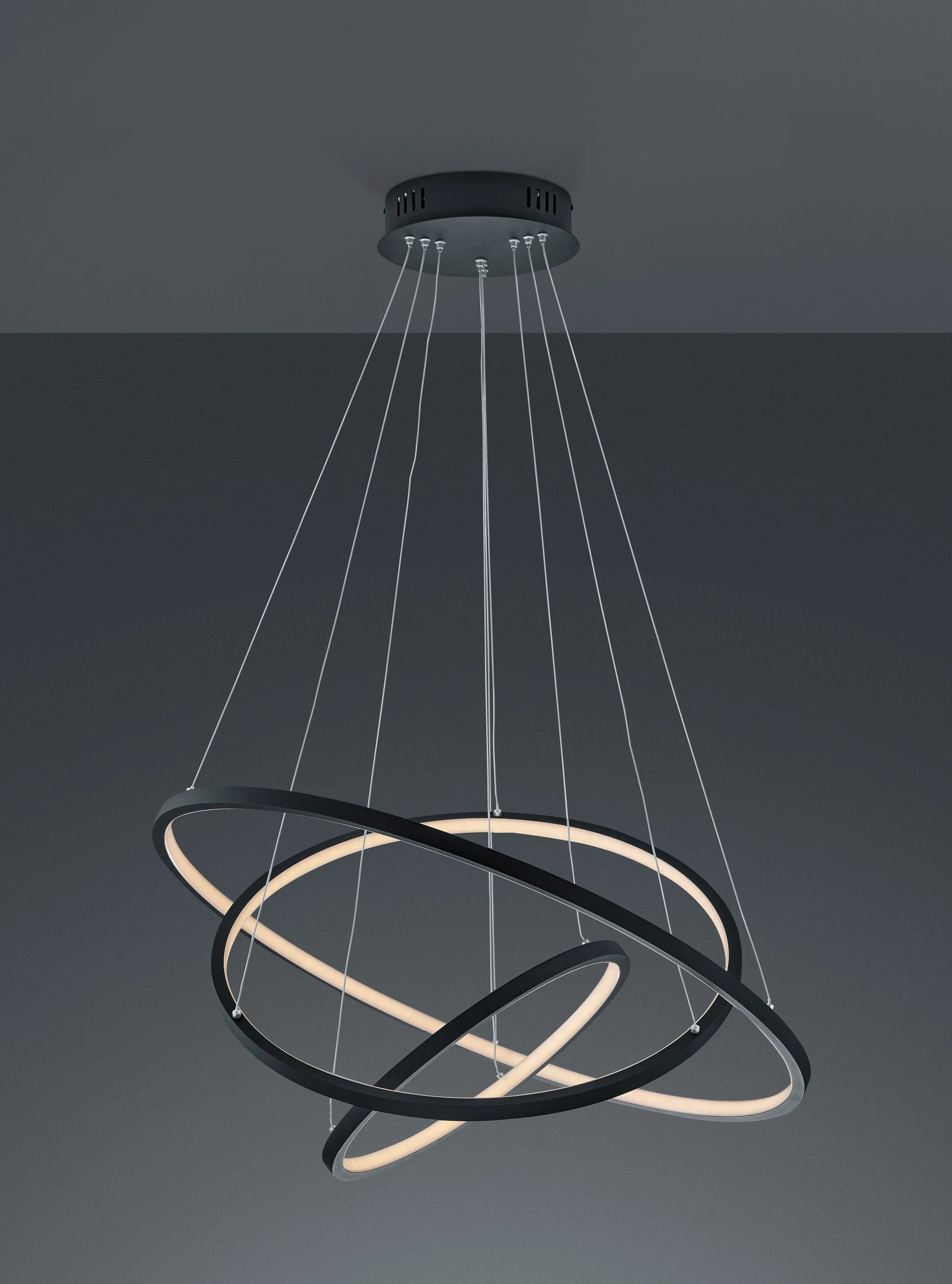 Aaron LED Hanging Light - Matt Nickel/Anthracite Finish - Image 2
