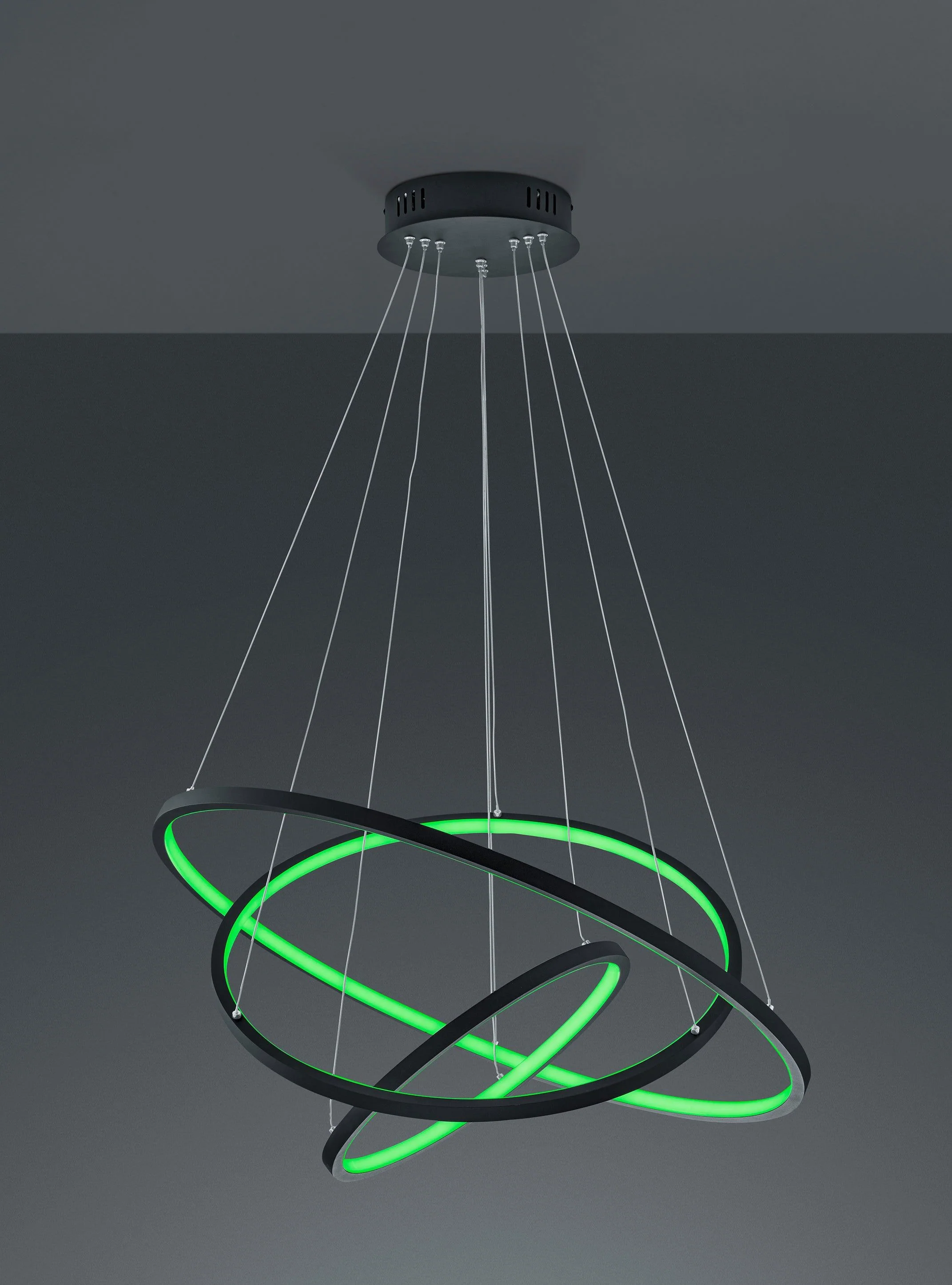 Aaron LED Hanging Light - Matt Nickel/Anthracite Finish - Image 3
