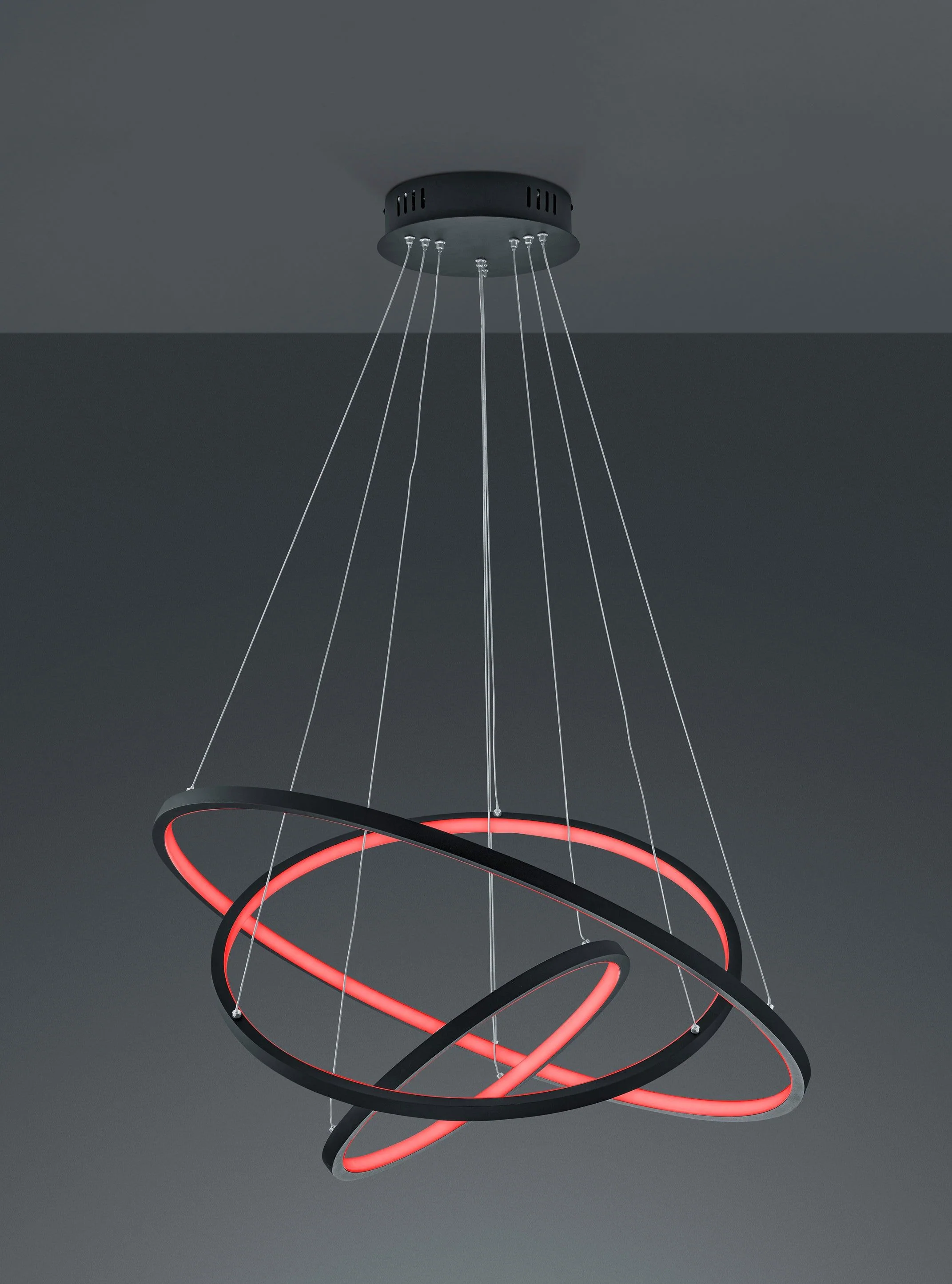 Aaron LED Hanging Light - Matt Nickel/Anthracite Finish - Image 4