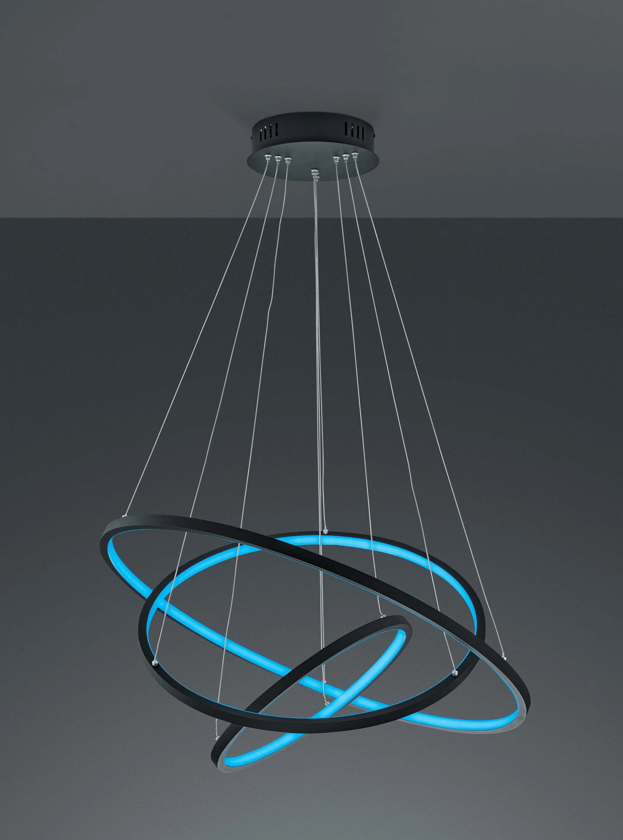 Aaron LED Hanging Light - Matt Nickel/Anthracite Finish - Image 5