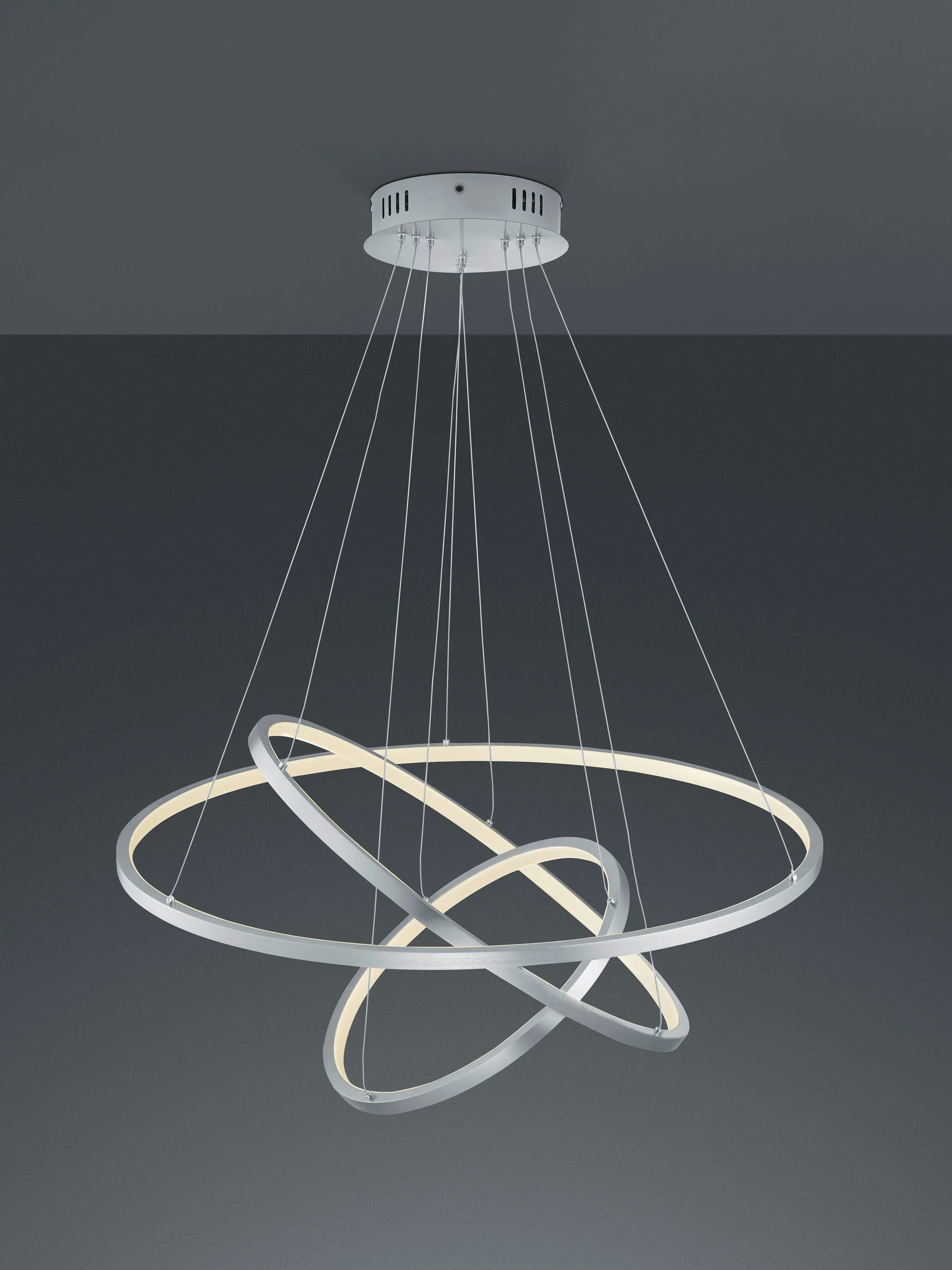 Aaron LED Hanging Light - Matt Nickel/Anthracite Finish - Image 6