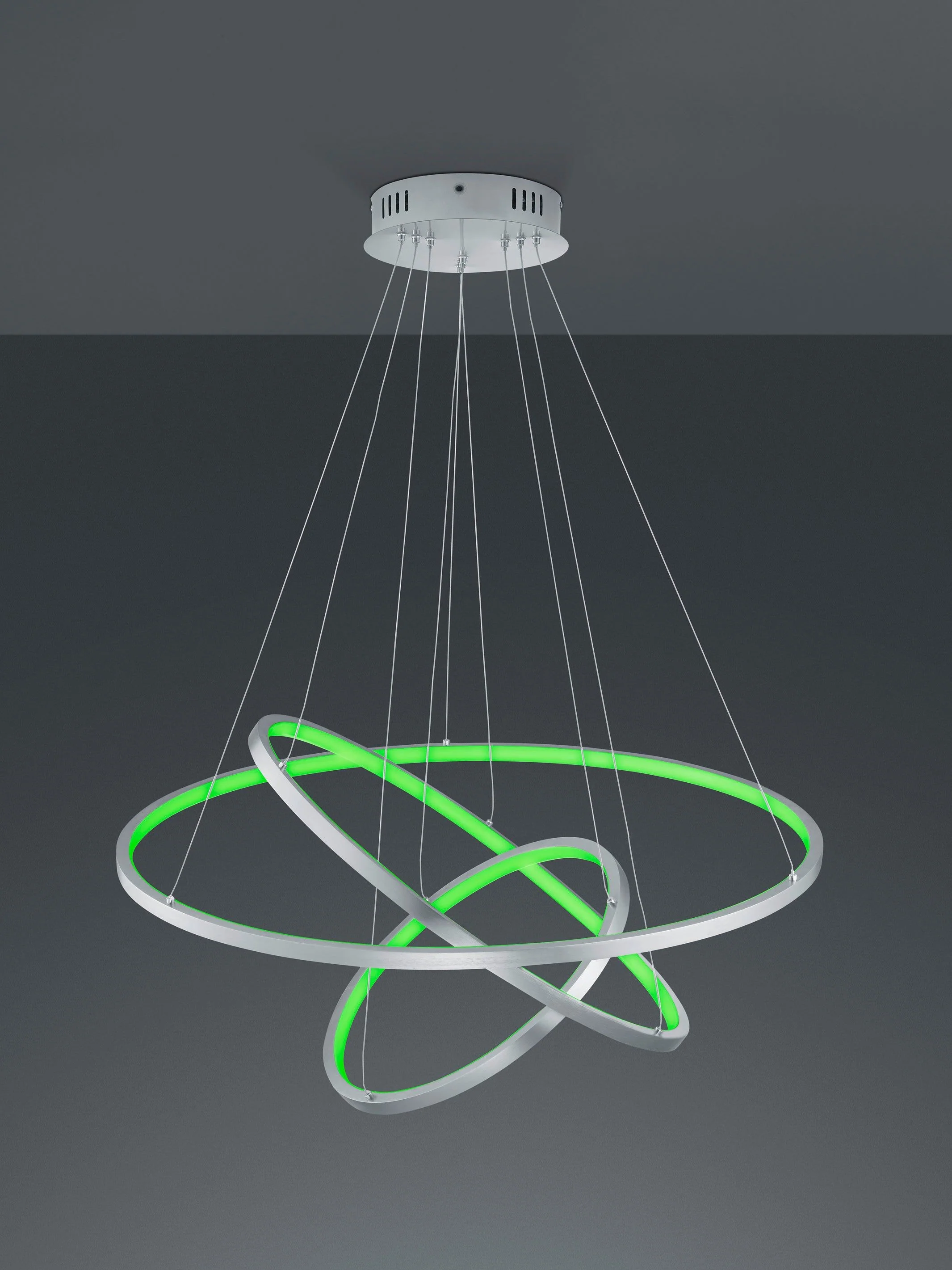 Aaron LED Hanging Light - Matt Nickel/Anthracite Finish - Image 7
