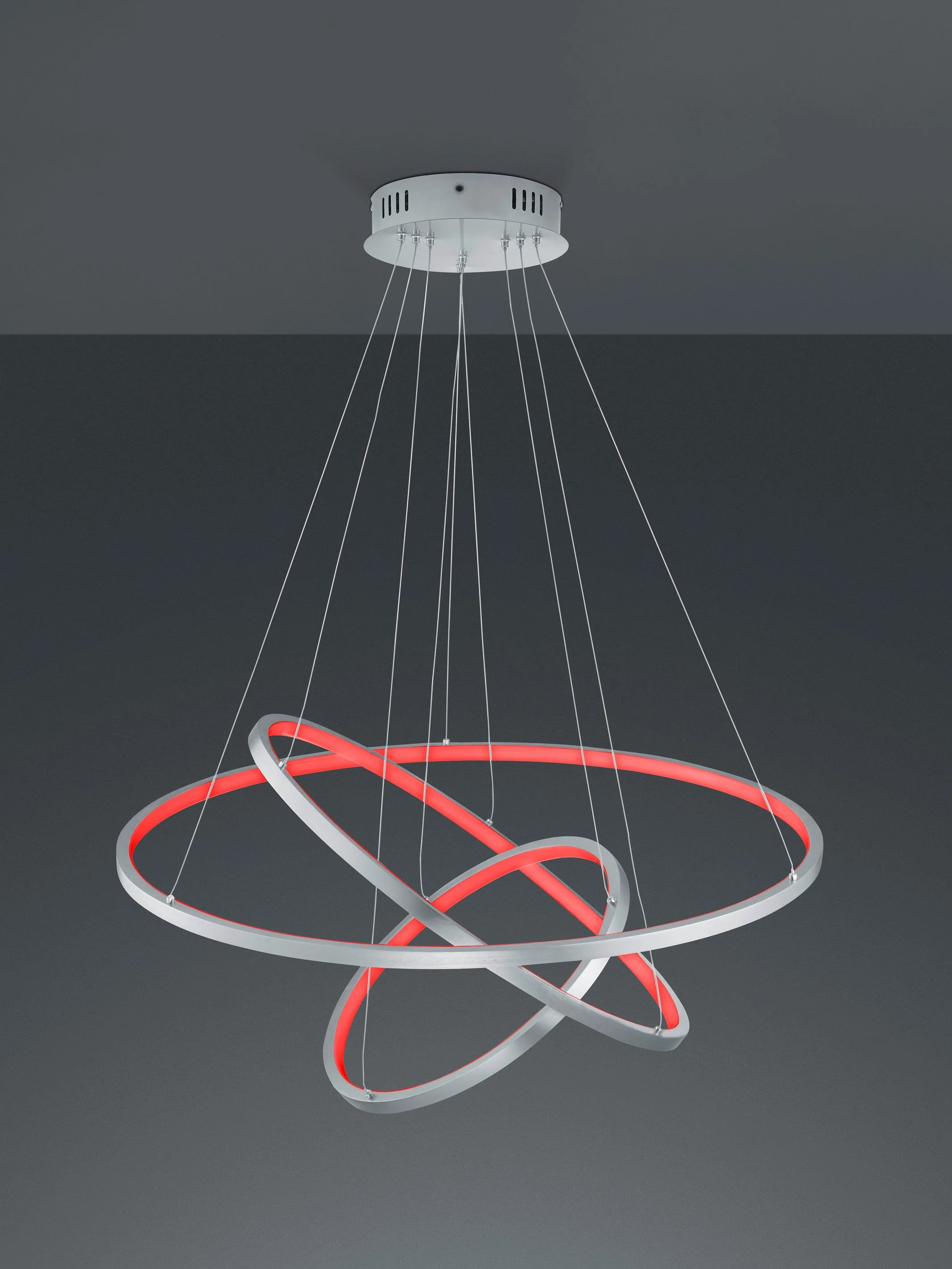 Aaron LED Hanging Light - Matt Nickel/Anthracite Finish - Image 8
