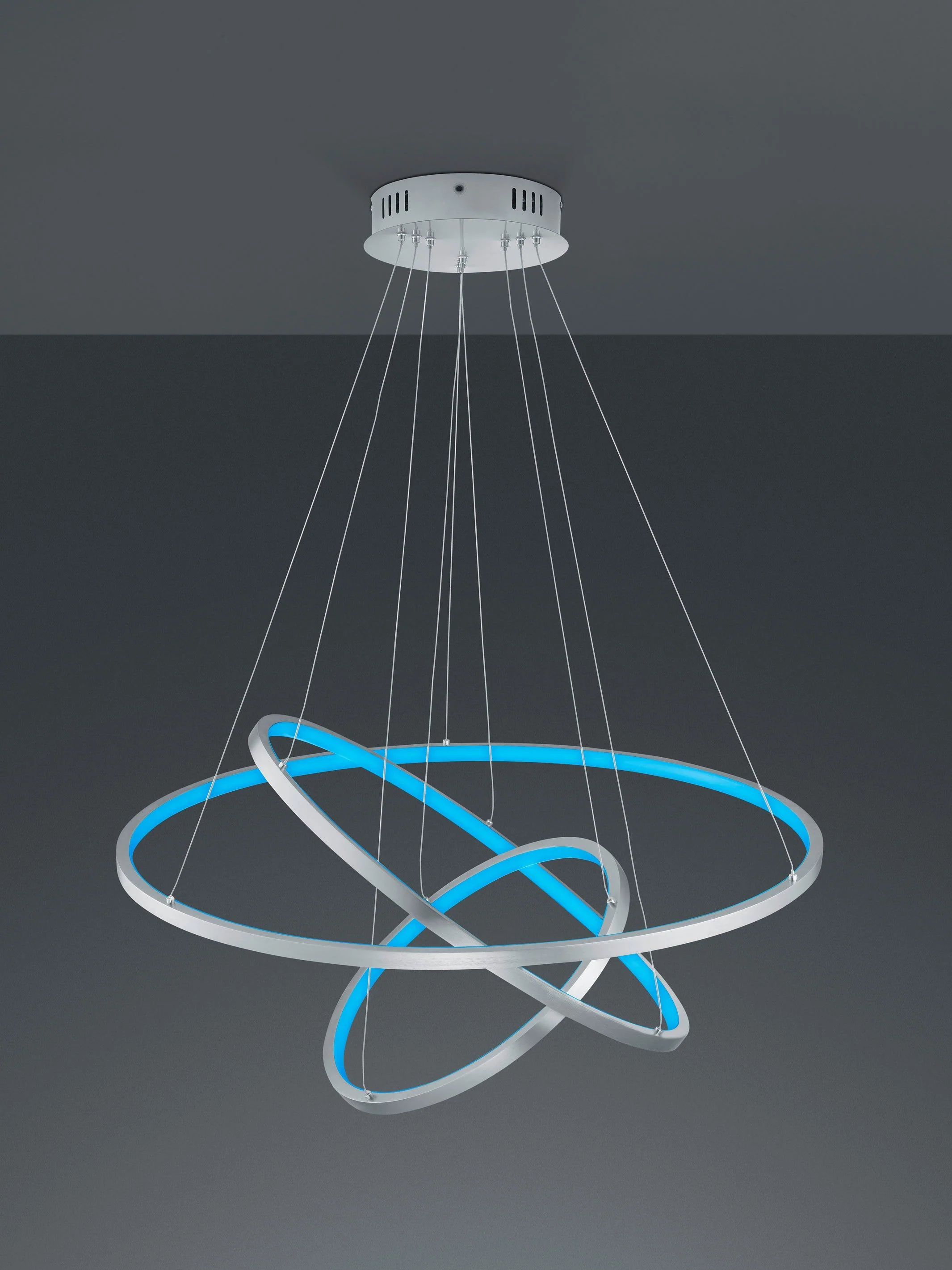 Aaron LED Hanging Light - Matt Nickel/Anthracite Finish - Image 9