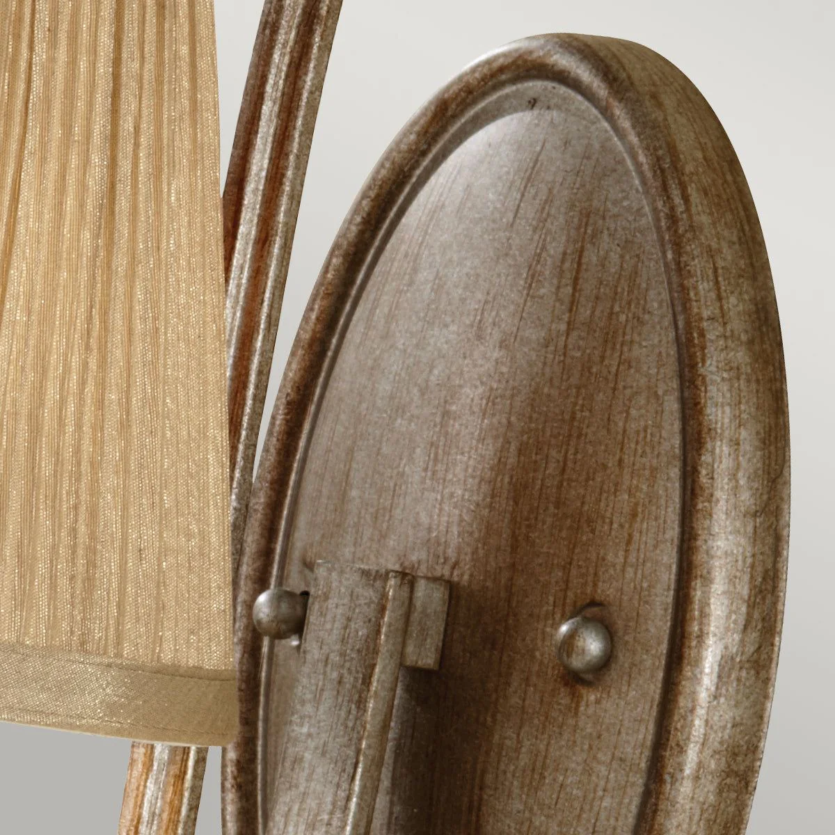 Abbey 1L Wall Light - Silver Sand Finish - Image 2