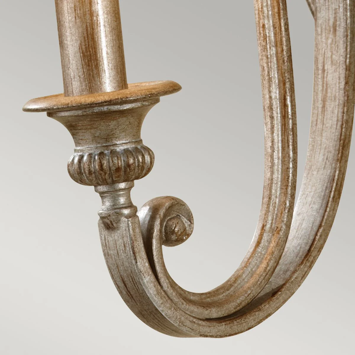 Abbey 1L Wall Light - Silver Sand Finish - Image 3