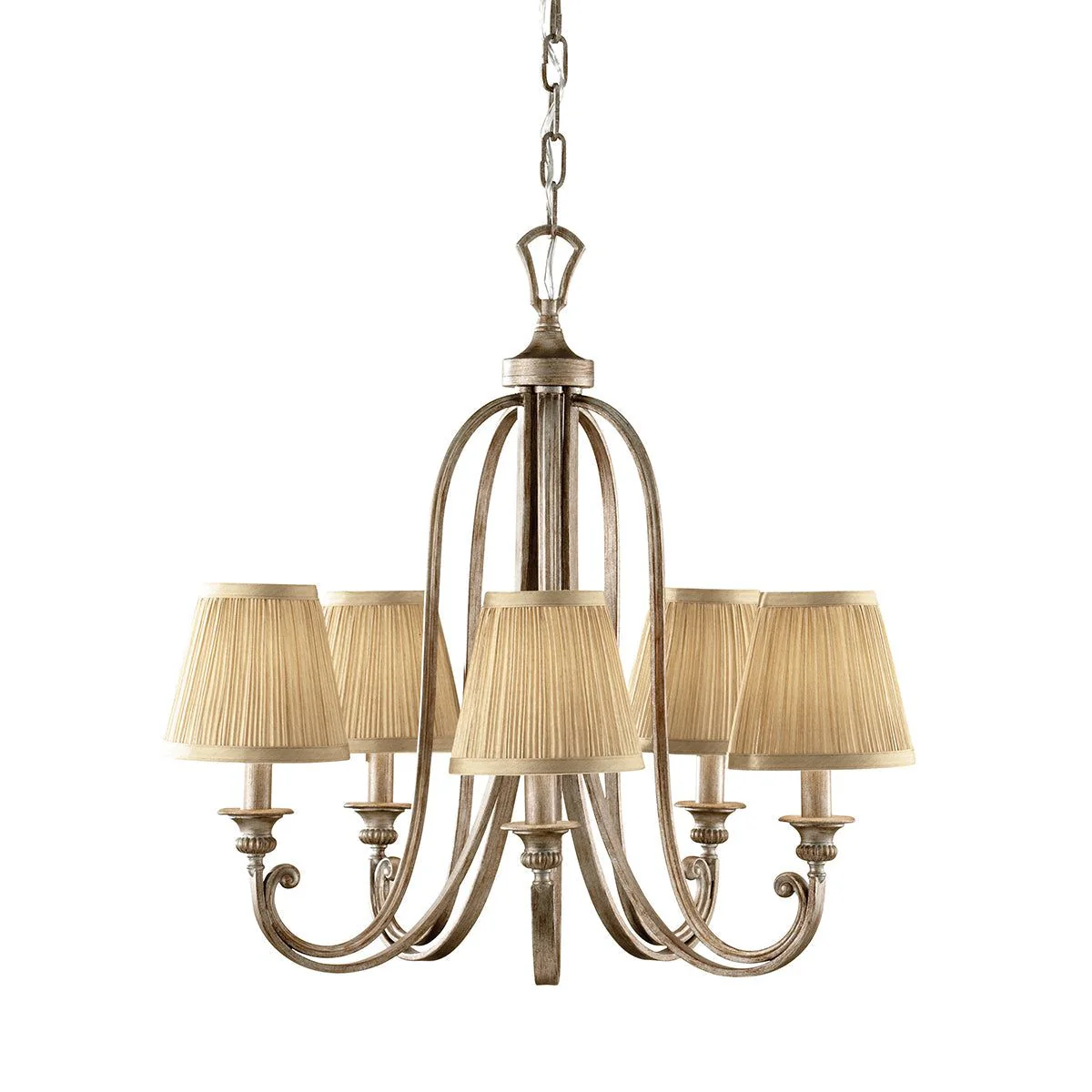 Abbey 3/5L Hanging Shade Ceiling Light - Silver Sand Finish - Image 3