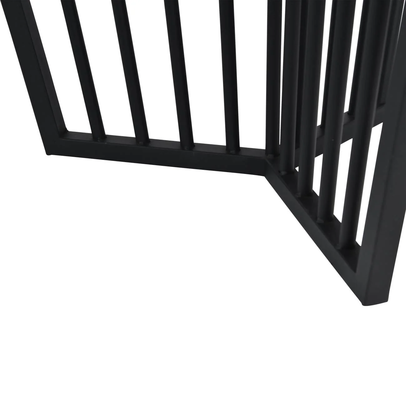 Abington Dining Table - Black Frame & Tinted Glass - Image 4