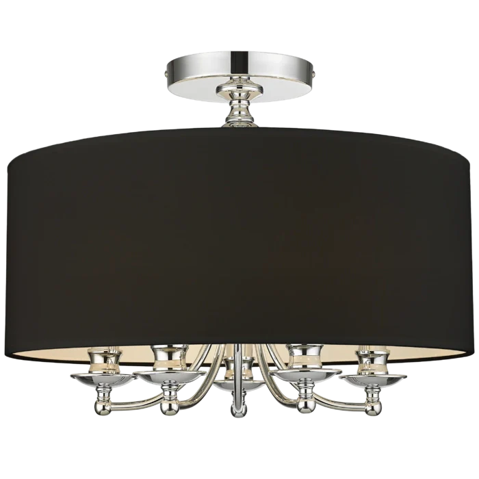 Abu Dhabi 3/5Lt Semi Flush Fitting - Silver/Gold - Image 16