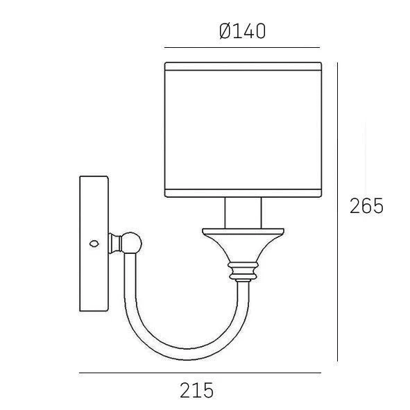 Abu Dhabi 2 Wall Light - Silver/Brass - Image 5