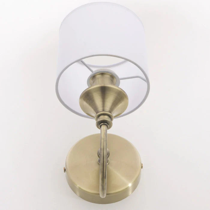 Abu Dhabi 2 Wall Light - Silver/Brass - Image 8