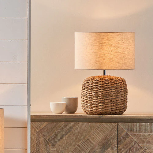 Acer Natural Woven Small Table Lamp - Image 3