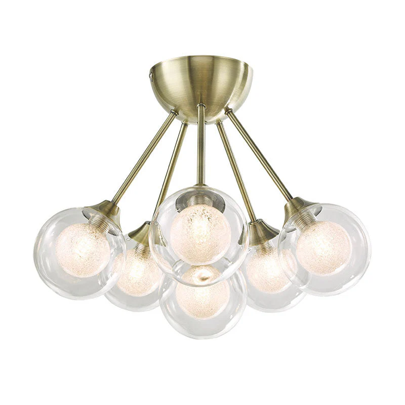 Acqua Globe 3/6Lt Bathroom Ceiling Light - Black Finish IP44 - Image 5