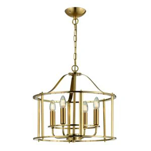 Adare 4/6Lt Ceiling Light- Matt Brass/ Satin Nickel/ Chrome Finishes - Image 2
