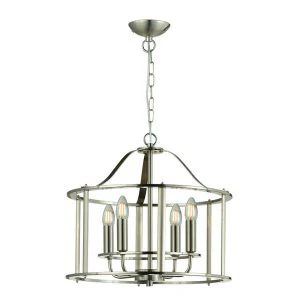 Adare 4/6Lt Ceiling Light- Matt Brass/ Satin Nickel/ Chrome Finishes - Image 3