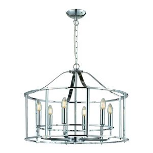 Adare 4/6Lt Ceiling Light- Matt Brass/ Satin Nickel/ Chrome Finishes - Image 4