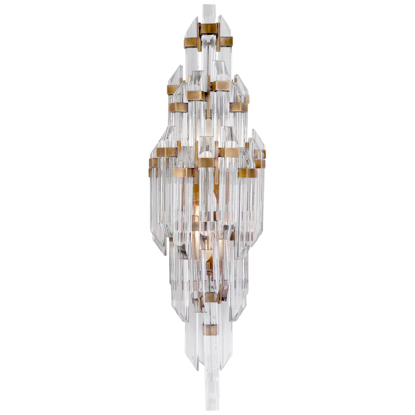 Adele Sconce-Antique Brass/ Polished Nickel Finish - Image 2