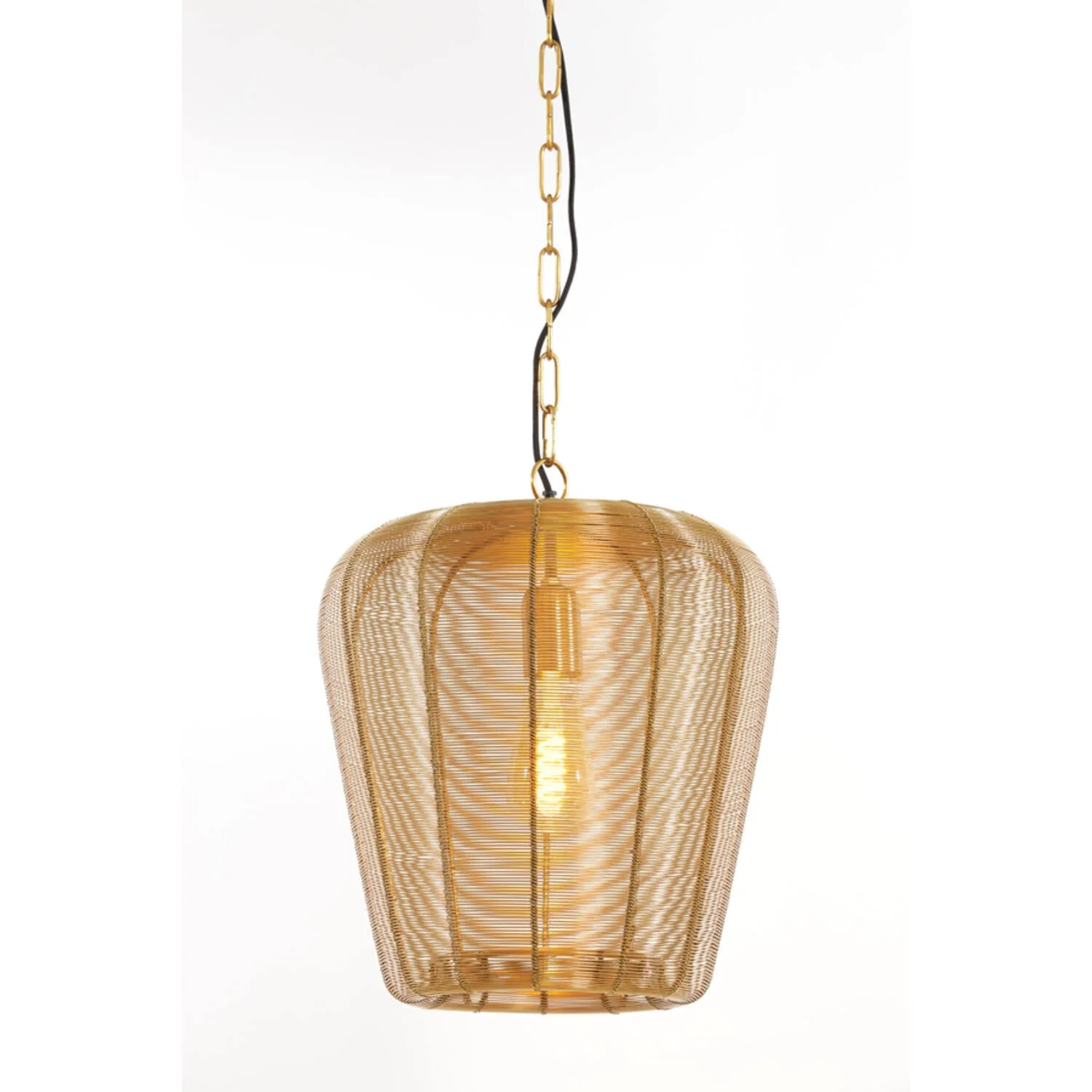 Adeta 1Lt Pendant Matt Black/ Gold - Various Sizes - Image 19