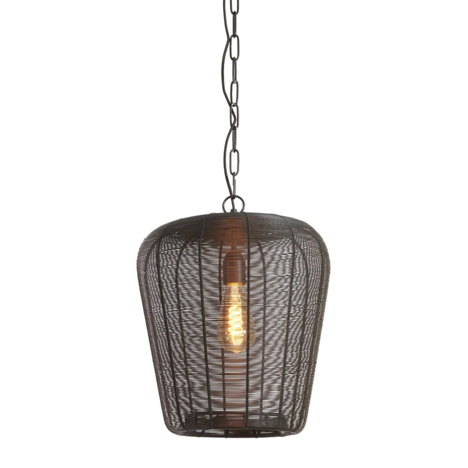 Adeta 1Lt Pendant Matt Black/ Gold - Various Sizes - Image 8