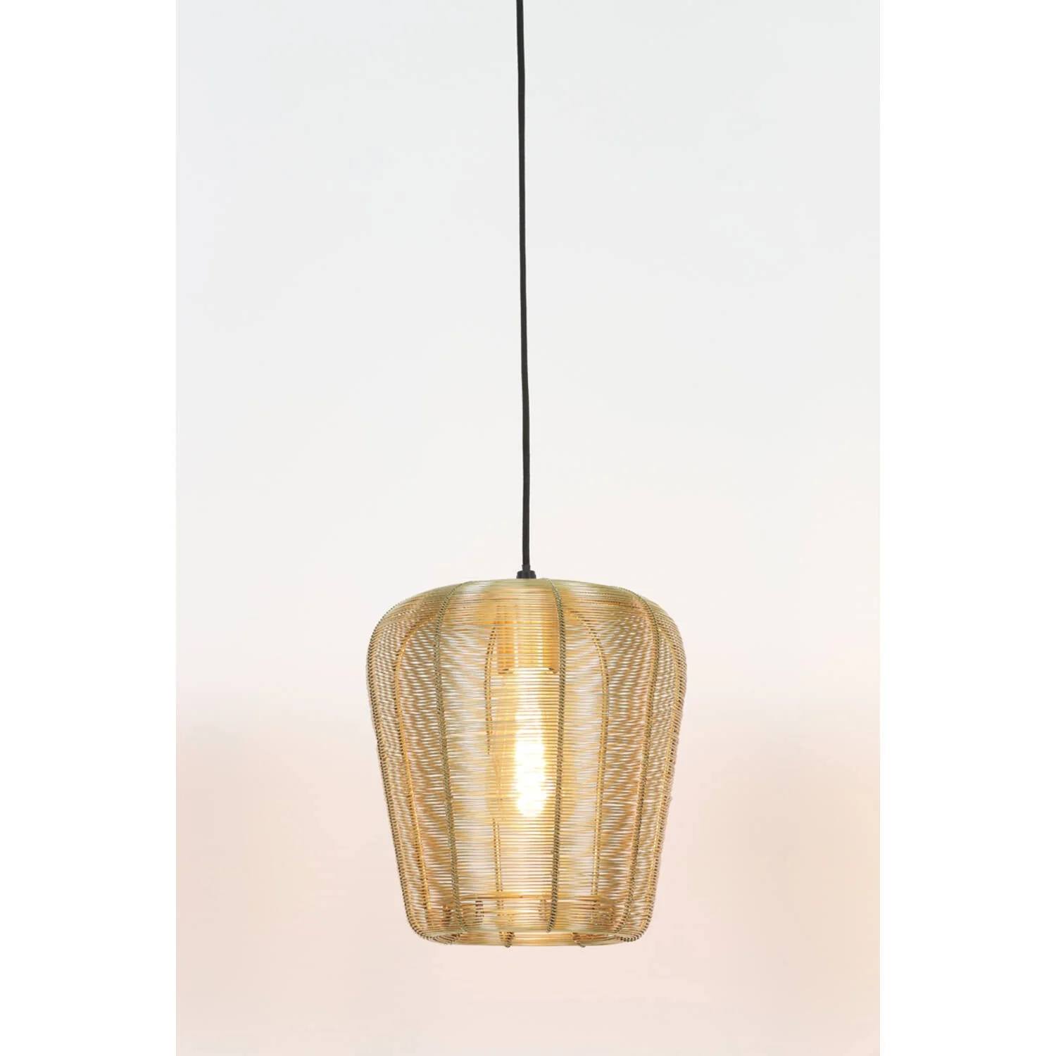 Adeta 1Lt Pendant Matt Black/ Gold - Various Sizes - Image 9