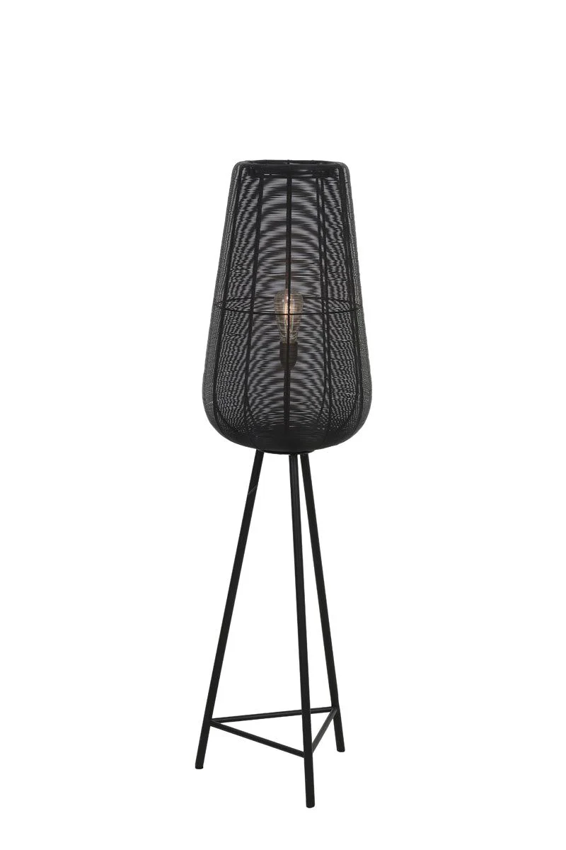 Adeta Medium/Large Floor Lamp Tripod - Matt Black/Nickel/Gold & Matt Black Finish - Image 2