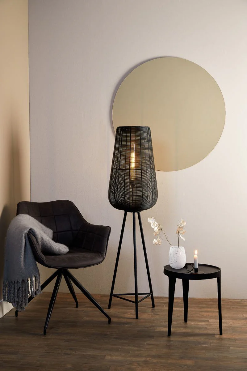 Adeta Medium/Large Floor Lamp Tripod - Matt Black/Nickel/Gold & Matt Black Finish - Image 3