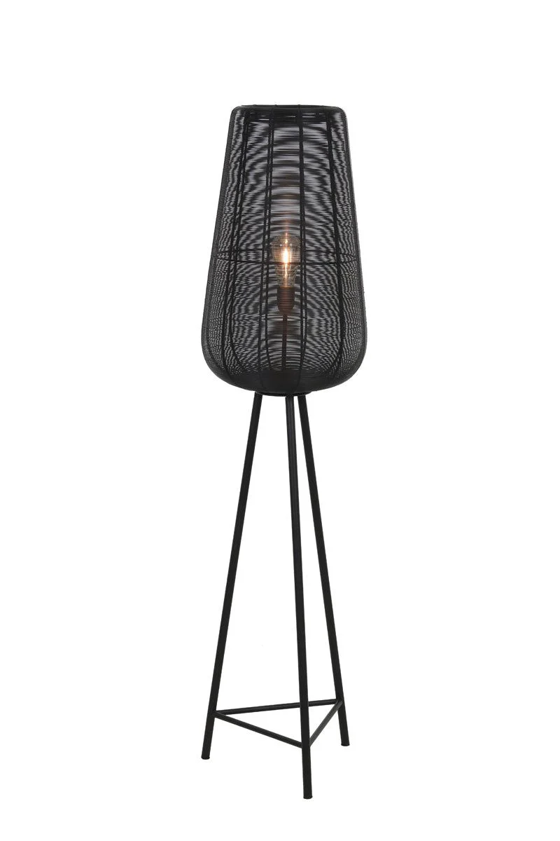 Adeta Medium/Large Floor Lamp Tripod - Matt Black/Nickel/Gold & Matt Black Finish - Image 8