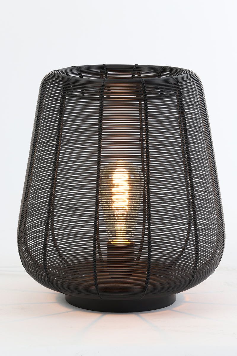 Adeta Table Lamp - Matt Black/Gold Finish - Image 6