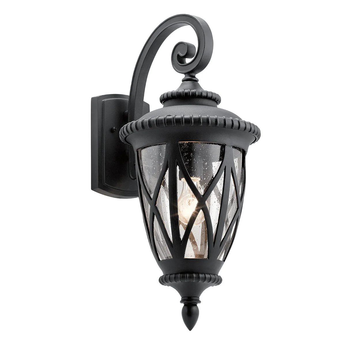 Admirals Cove Small/Medium/Large Wall Lantern - Textured Black Finish - Image 10