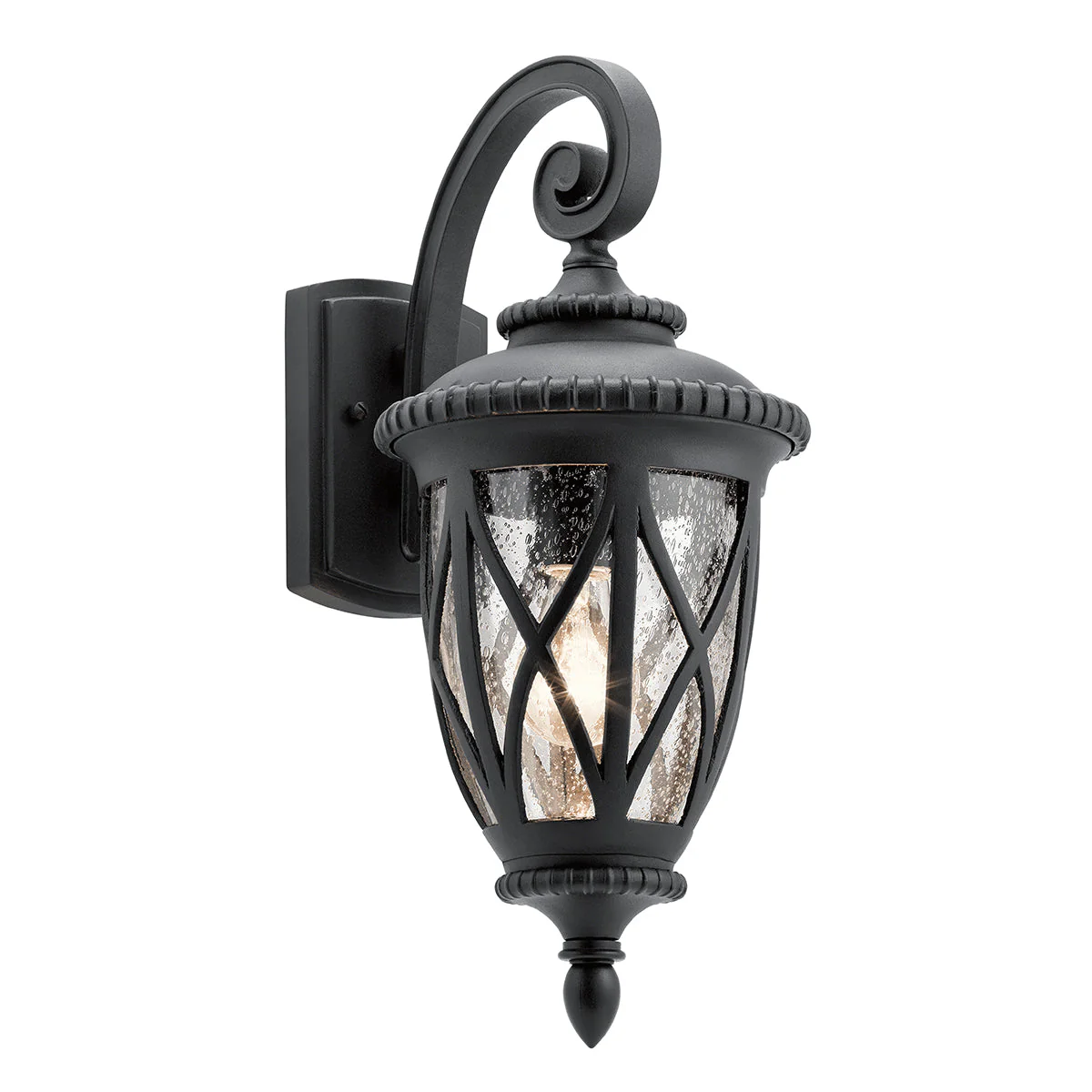 Admirals Cove Small/Medium/Large Wall Lantern - Textured Black Finish - Image 5