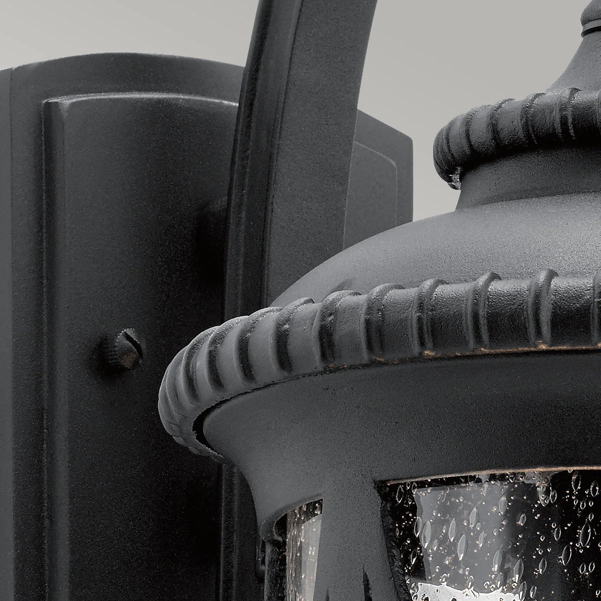Admirals Cove Small/Medium/Large Wall Lantern - Textured Black Finish - Image 6