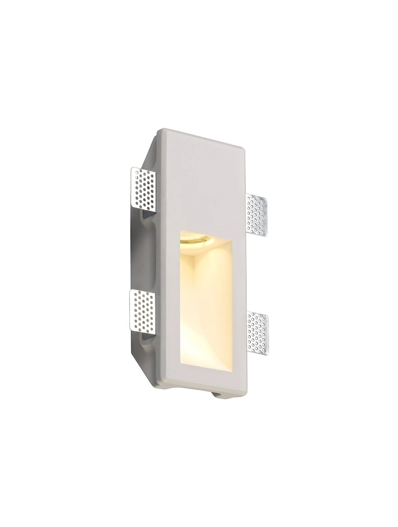 Adnonis Recessed Wall Lamp, White Paintable Gypsum, Cut Out Large/Medium/Small - Image 3