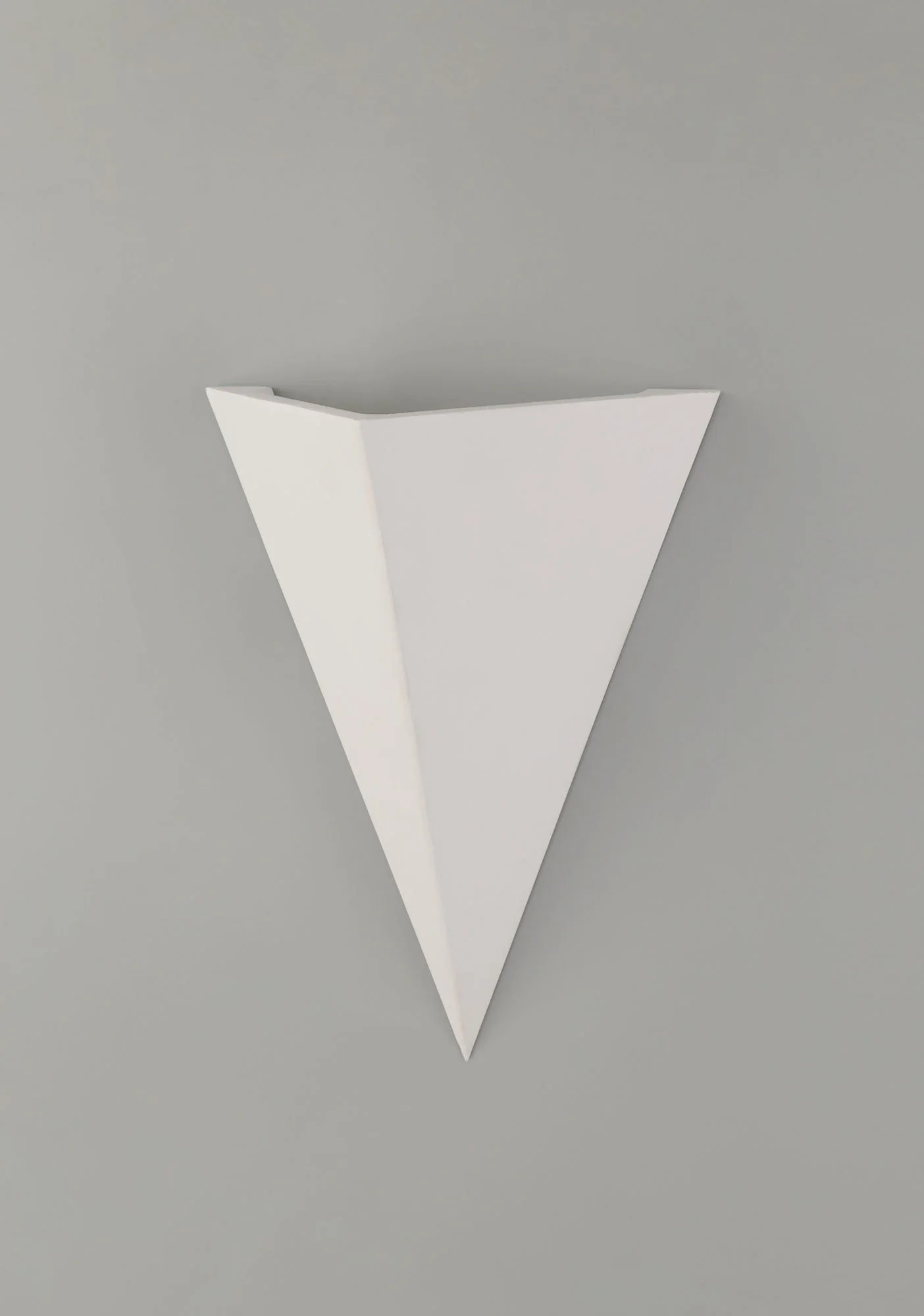 Bello Triangle Wall Lamp, 1 x G9, White Paintable Gypsum - Image 2