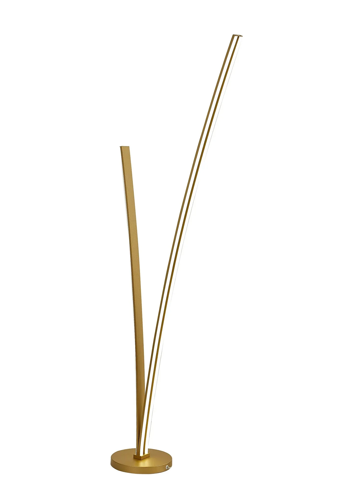 Aesthet 2Lt LED Floor Lamp - White/Gold - Image 5