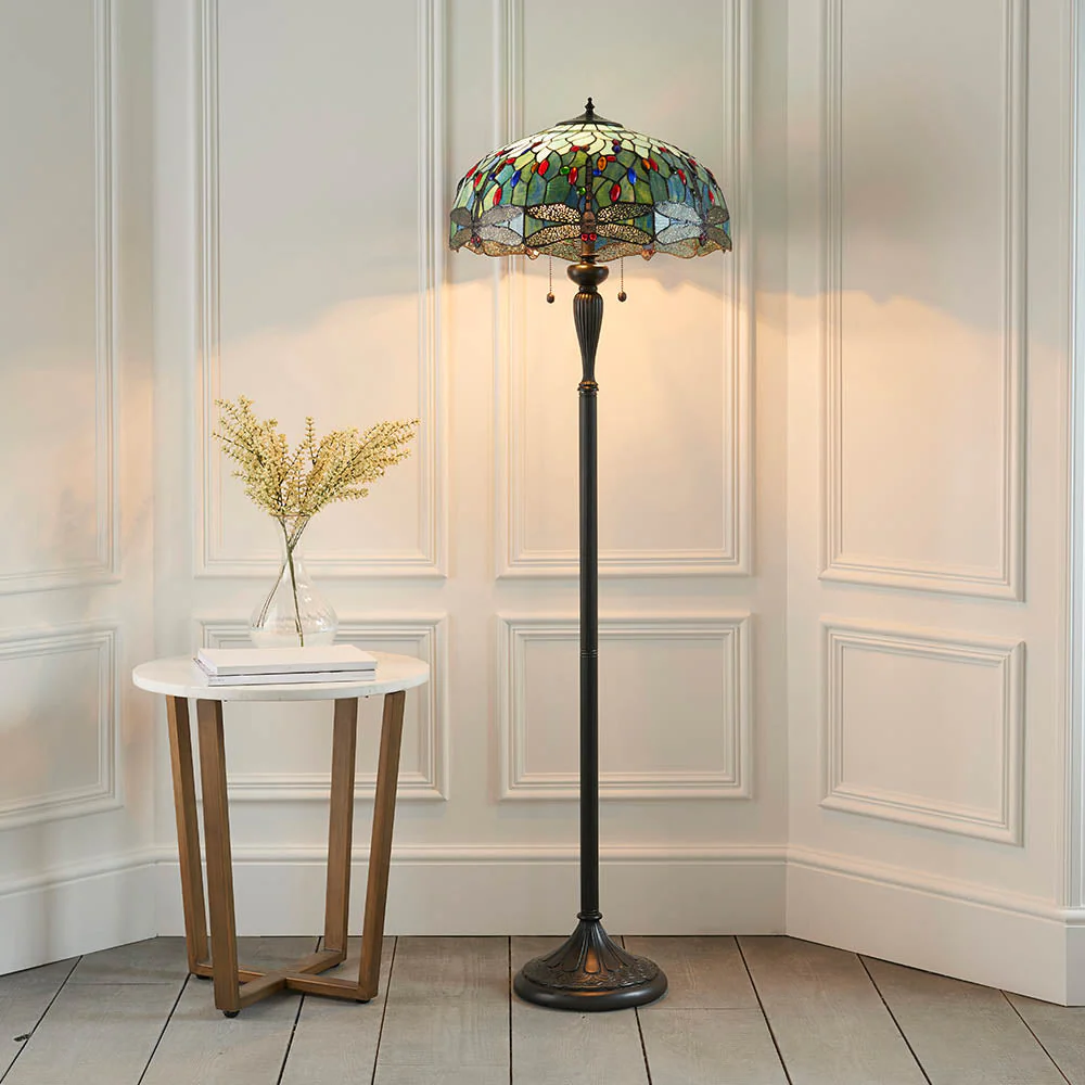 Aether Flame Floor Lamp In Various Finishes E27 - Image 11
