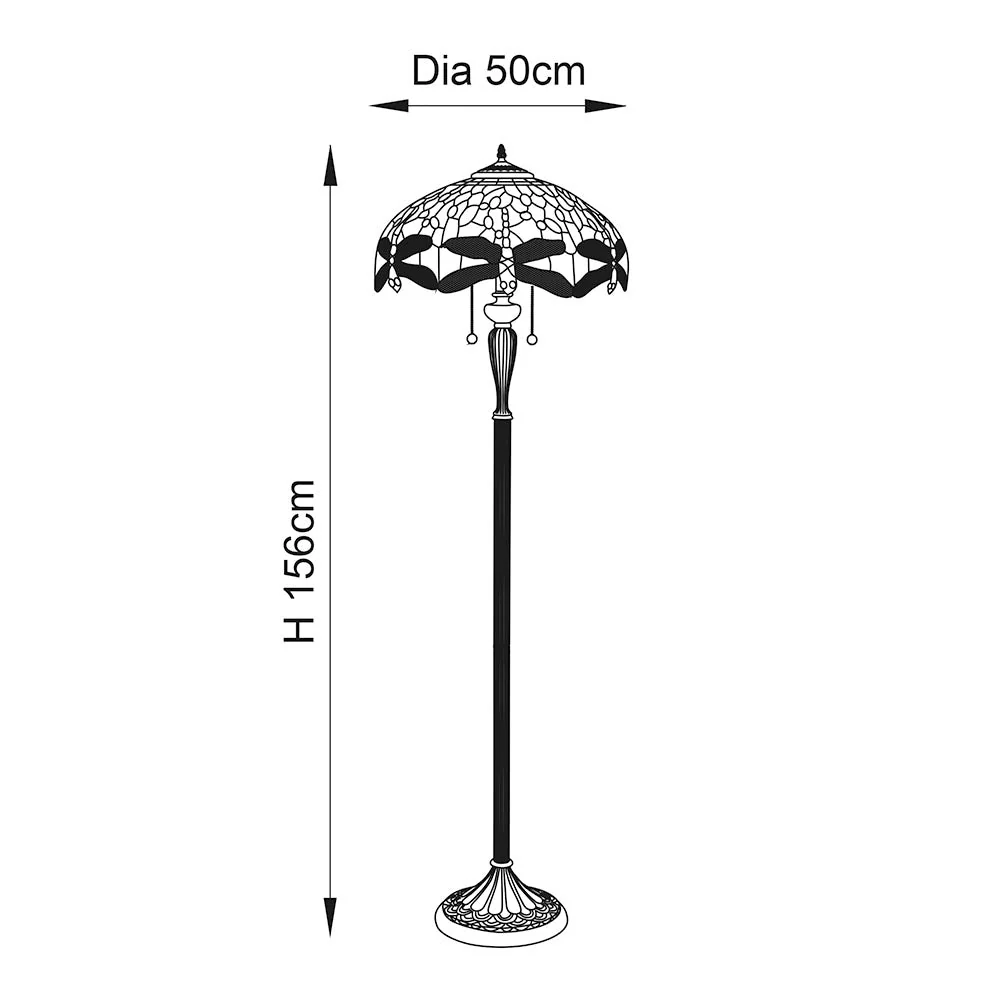 Aether Flame Floor Lamp In Various Finishes E27 - Image 19