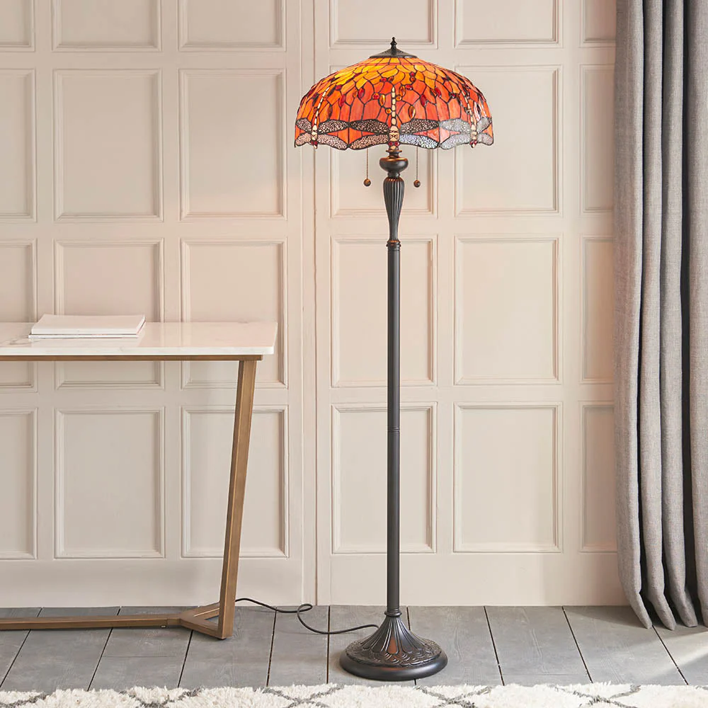 Aether Flame Floor Lamp In Various Finishes E27 - Image 2