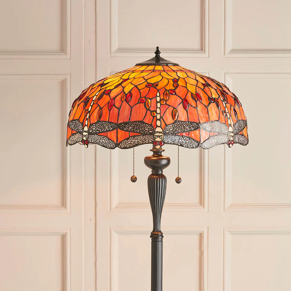 Aether Flame Floor Lamp In Various Finishes E27 - Image 3