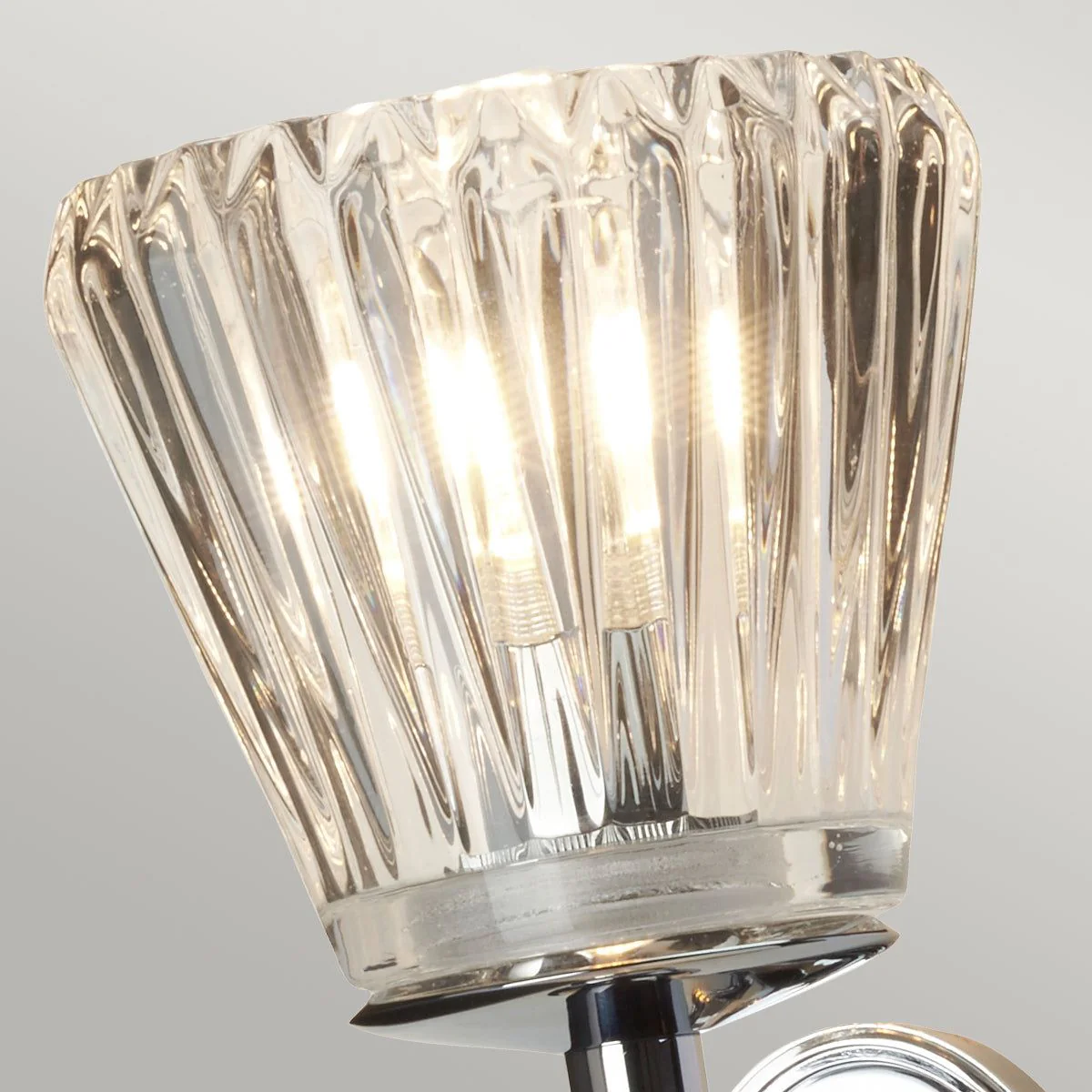 Agatha 2 Wall Light IP44 – Brushed Nickel/ Polished Chrome - Image 6