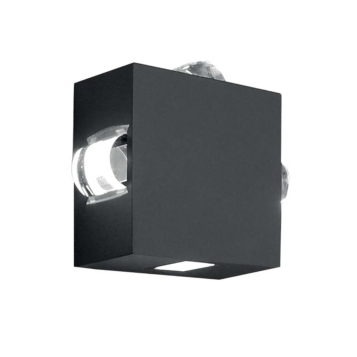 Agner 2/4Lt Up/Down Wall Light - Graphite Integrated LED IP54 - Image 2