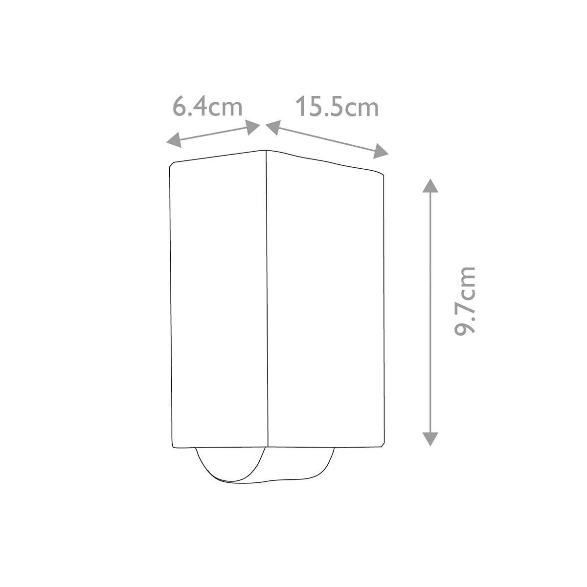 Agner 2/4Lt Up/Down Wall Light - Graphite Integrated LED IP54 - Image 5