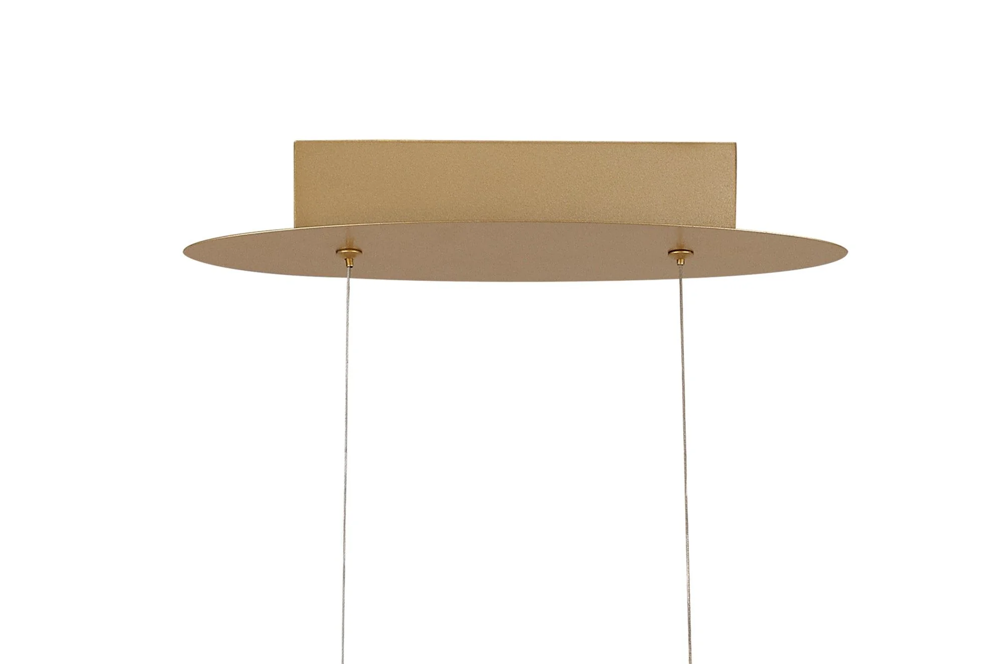 Agora Large Oval Pendant - 3000K - Sand Gold - Image 4
