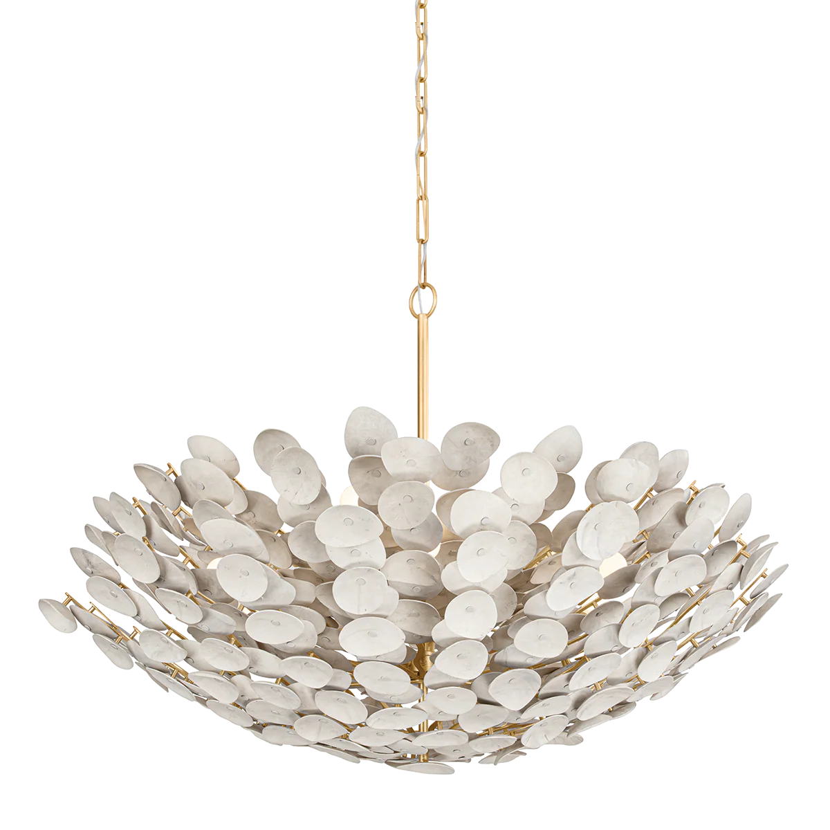 Aimi 9/12Lt Chandelier - Vintage Gold Leaf - Image 2